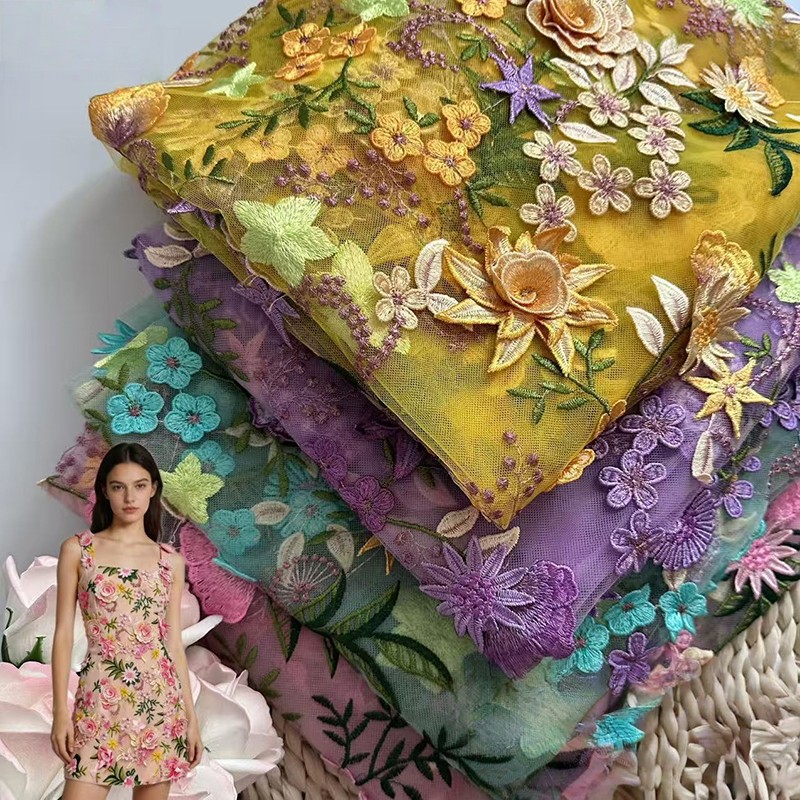 90x130cm 3D Floral Embroidered - огляд і ціна Wedding Floral Supply