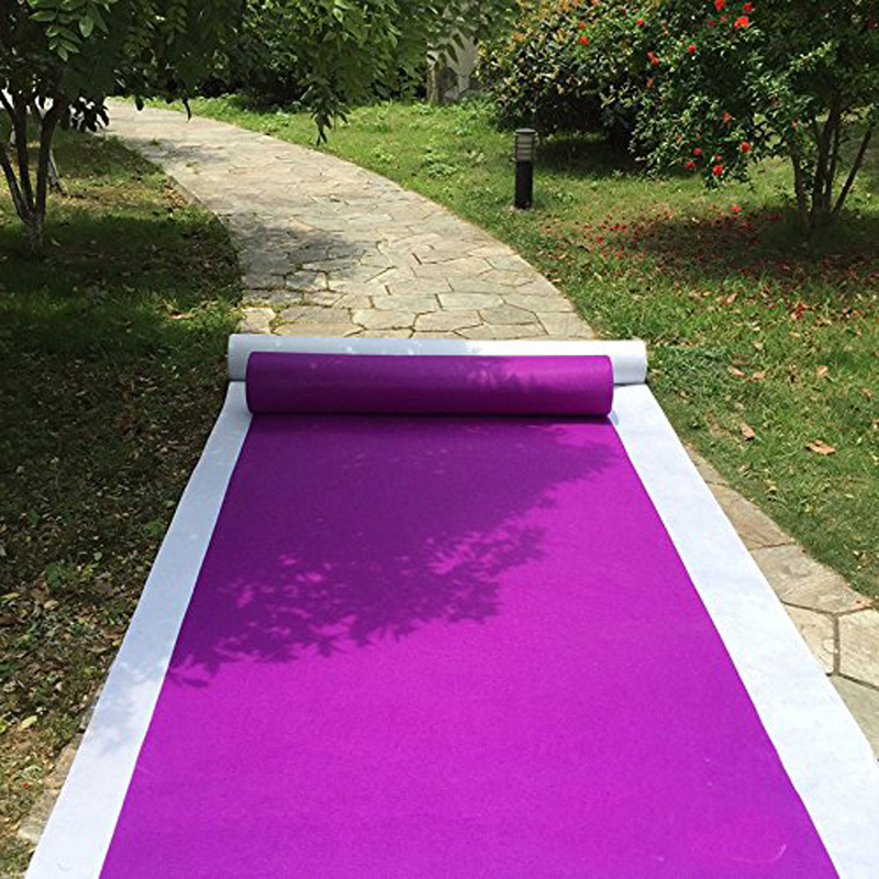 Pure Purple Non-woven Fabric W - огляд і ціна Aisle Runner White