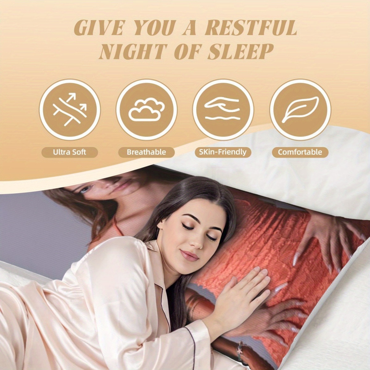 1 Custom Photo Body Pillowcase - огляд і ціна Wedding Shop